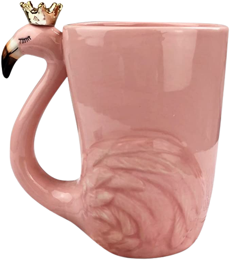 pink swan mug